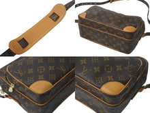 Load image into Gallery viewer, LouisVuitton ルイヴィトン モノグラム ナイル ショルダーバッグ M45244 ブラウン PVC ヌメ革 ゴールド金具 美品 中古 4c068468