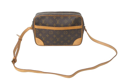 LouisVuitton ルイヴィトン モノグラム トロカデロ27 ショルダーバッグ M51274 PVC ヌメ革 ブラウン ゴールド金具 美品 中古 4c068469