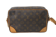 画像をギャラリービューアに読み込む, LouisVuitton ルイヴィトン モノグラム トロカデロ27 ショルダーバッグ M51274 PVC ヌメ革 ブラウン ゴールド金具 美品 中古 4c068469
