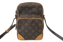 画像をギャラリービューアに読み込む, LOUIS VUITTON ルイヴィトン アマゾン ショルダーバッグ モノグラム M45236 ブラウン ゴールド金具 美品 中古 4c068470