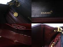 Load image into Gallery viewer, CHANEL シャネル フルフラップターンロック チェーンショルダーバッグ 1番台 ラムスキン ブラック ゴールド金具 美品 中古 4c068478