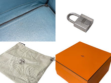 Load image into Gallery viewer, 極美品 HERMES エルメス BIRKIN バーキン35 ブルージーン シルバー金具 エプソン ハンドバッグ □L刻印 中古 4c068479