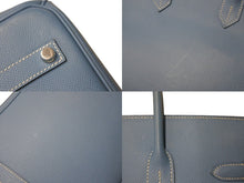 Load image into Gallery viewer, 極美品 HERMES エルメス BIRKIN バーキン35 ブルージーン シルバー金具 エプソン ハンドバッグ □L刻印 中古 4c068479