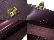 Load image into Gallery viewer, 極美品 LOUIS VUITTON ルイヴィトン スハリ エマーブル ハンドバッグ M92849 レザー プラム パープル ゴールド金具 中古 4c068483