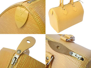 Louis Vuitton ルイヴィトン スピーディ25 ハンドバッグ ボストンバッグ M43019 エピレザー イエロー ゴールド金具 美品 中古 4c068490