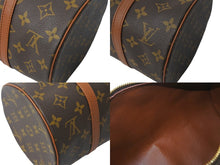 Load image into Gallery viewer, LOUIS VUITTON ルイヴィトン パピヨン30 ハンドバッグ M51365 ポーチ 筒型 モノグラム ブラウン ゴールド金具 美品 中古 4c068502