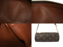 Load image into Gallery viewer, LOUIS VUITTON ルイヴィトン パピヨン30 ハンドバッグ M51365 ポーチ 筒型 モノグラム ブラウン ゴールド金具 美品 中古 4c068502