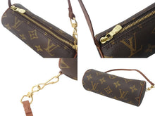 Load image into Gallery viewer, LOUIS VUITTON ルイヴィトン パピヨン30 ハンドバッグ M51365 ポーチ 筒型 モノグラム ブラウン ゴールド金具 美品 中古 4c068502