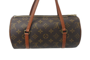 極美品 LOUIS VUITTON ルイヴィトン モノグラム パピヨン26 ハンドバッグ ブラウン M51366 美品 中古 4c068503