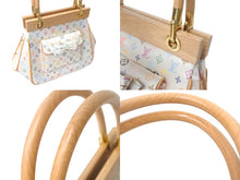 画像をギャラリービューアに読み込む, 新品同様 LouisVuitton ルイヴィトン サテン アベリア ハンドバッグ M92936 モノグラムマルチカラーサテン ウッド 中古 4c068511