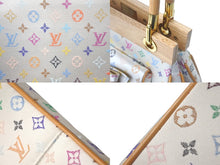 画像をギャラリービューアに読み込む, 新品同様 LouisVuitton ルイヴィトン サテン アベリア ハンドバッグ M92936 モノグラムマルチカラーサテン ウッド 中古 4c068511