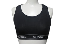 Load image into Gallery viewer, 極美品 CHANEL シャネル アンダーウェア 下着 セットアップ P03020V01014 サイズ 38 コットン ロゴ ブラック 中古 4c068513