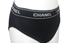 Load image into Gallery viewer, 極美品 CHANEL シャネル アンダーウェア 下着 セットアップ P03020V01014 サイズ 38 コットン ロゴ ブラック 中古 4c068513