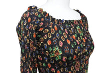 画像をギャラリービューアに読み込む, 新品同様 CHANEL シャネル ブラウス P70157V48980 サイズ34 21SS ココマーク ブラック 総柄 ポリエステル ポリウレタン 中古 4c068533
