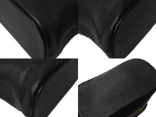 画像をギャラリービューアに読み込む, 極美品 CHROME HEARTS クロムハーツ VANITY BAG ダガー バニティバッグ ポーチ ハンドバッグ レザー シルバー925 ブラック 中古 4c068538