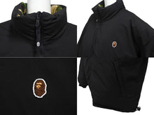 Load image into Gallery viewer, 新品未使用 A Bathing Ape アベイシングエイプ ダウンジャケット リバーシブル OZXDNM144007L カーキ ベージュ ブラック サイズL 4c068541