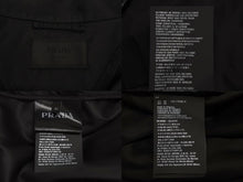 画像をギャラリービューアに読み込む, 極美品 PRADA プラダ SGN836 S182 I18 レザーパッチ ナイロン ジャケット 2018年 ブラック サイズ46 中古 4c068561