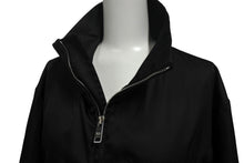 画像をギャラリービューアに読み込む, 極美品 PRADA プラダ SGN836 S182 I18 レザーパッチ ナイロン ジャケット 2018年 ブラック サイズ46 中古 4c068561