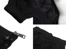 画像をギャラリービューアに読み込む, 極美品 PRADA プラダ SGN836 S182 I18 レザーパッチ ナイロン ジャケット 2018年 ブラック サイズ46 中古 4c068561