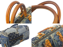 Load image into Gallery viewer, LOUIS VUITTON ルイ ヴィトン スピーディ30 ハンドバッグ M95380 モノグラムデニム パッチワーク インディゴ 美品 中古 4c068585