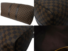 Load image into Gallery viewer, 極美品 LOUIS VUITTON ルイヴィトン キーポル バンドリエール55 ボストンバッグ N41414 ダミエエベヌ ブラウン 中古 4c068586