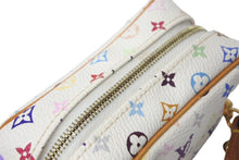 画像をギャラリービューアに読み込む, LOUIS VUITTON ルイヴィトン ポーチ トゥルース ワピティ ホワイト モノグラムマルチカラー M58033 ゴールド金具 美品 中古 4c068604