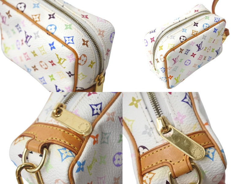 LOUIS VUITTON ルイヴィトン ポーチ トゥルース ワピティ ホワイト モノグラムマルチカラー M58033 ゴールド金具 美品 中古  4c068604 – Casanova Vintage