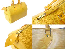 Load image into Gallery viewer, Louis Vuitton ルイヴィトン スピーディ25 ハンドバッグ ボストンバッグ M43019 エピレザー イエロー ゴールド金具 美品 中古 4c068615