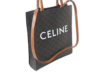 Load image into Gallery viewer, 極美品 CELINE セリーヌ スモール バーティカル カバ 2WAY トートバッグ トリオンフ キャンバス 191542BZK.04LU ブラウン 中古 4c068619