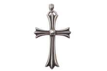 画像をギャラリービューアに読み込む, ChromeHearts クロムハーツ ラージCHクロスWベイル ネックレストップ 42.776g シルバー925 1998年製 美品 中古 4c068624