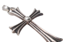 画像をギャラリービューアに読み込む, ChromeHearts クロムハーツ ラージCHクロスWベイル ネックレストップ 42.776g シルバー925 1998年製 美品 中古 4c068624