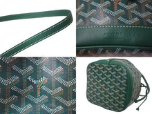 Load image into Gallery viewer, 新品同様 GOYARD ゴヤール プティフロ バケット バッグ グリーン ショルダーバッグ PVC レザー PEFLOTPMLTY09CL09P 中古 4c068654