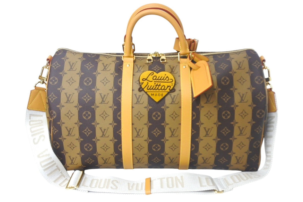 未使用 LOUIS VUITTON×NIGO ルイヴィトン×ニゴー ボストンバッグ キーポルバンドリエール50 M45967 中古 4c068661