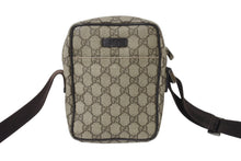 Load image into Gallery viewer, GUCCI グッチ ショルダーバッグ コンパクトバッグ GGキャンバス ベージュ レザー 122754 美品 中古 4c068666