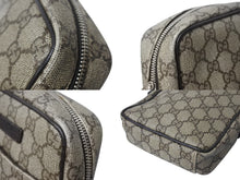 Load image into Gallery viewer, GUCCI グッチ ショルダーバッグ コンパクトバッグ GGキャンバス ベージュ レザー 122754 美品 中古 4c068666