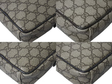 Load image into Gallery viewer, GUCCI グッチ ショルダーバッグ コンパクトバッグ GGキャンバス ベージュ レザー 122754 美品 中古 4c068666