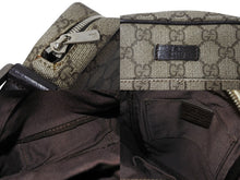 Load image into Gallery viewer, GUCCI グッチ ショルダーバッグ コンパクトバッグ GGキャンバス ベージュ レザー 122754 美品 中古 4c068666