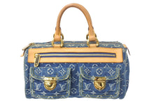 Load image into Gallery viewer, LOUIS VUITTON ルイヴィトン ハンドバッグ ネオスピーディ M95019 モノグラムデニム ゴールド金具 美品 中古 4c068685