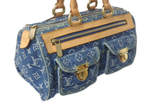 Load image into Gallery viewer, LOUIS VUITTON ルイヴィトン ハンドバッグ ネオスピーディ M95019 モノグラムデニム ゴールド金具 美品 中古 4c068685