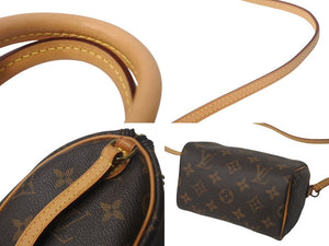 LouisVuitton ルイヴィトン ナノスピーディ 2Way ショルダーバッグ ハンドバッグ M61252 モノグラムキャンバス 美品 中古 4c068690