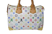 Load image into Gallery viewer, LouisVuitton ルイヴィトン スピーディ30 ボストンバッグ モノグラムマルチ M92643 モノグラムマルチ ホワイト 美品 中古 4c068709