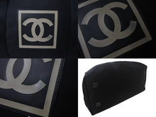 画像をギャラリービューアに読み込む, CHANEL シャネル ボストンバッグ 旅行バッグ スポーツライン ココマーク 7番台 2002年 ナイロン ブラック 美品 中古 4c068728