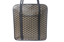 Load image into Gallery viewer, 新品未使用 GOYARD ゴヤール ブルゴーニュ トートバッグ ブラック PVC BOURGOMMLTY51CL51P シルバー金具 中古 4c068732