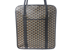 新品未使用 GOYARD ゴヤール ブルゴーニュ トートバッグ ブラック PVC BOURGOMMLTY51CL51P シルバー金具 中古 4c068732