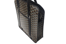 Load image into Gallery viewer, 新品未使用 GOYARD ゴヤール ブルゴーニュ トートバッグ ブラック PVC BOURGOMMLTY51CL51P シルバー金具 中古 4c068732