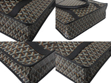 Load image into Gallery viewer, 新品未使用 GOYARD ゴヤール ブルゴーニュ トートバッグ ブラック PVC BOURGOMMLTY51CL51P シルバー金具 中古 4c068732