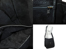 画像をギャラリービューアに読み込む, 極美品 CHROME HEARTS クロムハーツ ショルダーバッグ セメタリークロスパッチ メールバック レザー 中古 4c068743