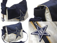 Load image into Gallery viewer, CHANEL シャネル ショルダーバッグ スポーツライン 11番台 ココマーク スターモチーフ ネイビー アイボリー ナイロン シルバー金具 良品 中古 4c068744