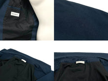 画像をギャラリービューアに読み込む, JIL SANDER ジルサンダー ジャケット スーツ 17SS JK JM YS 0004 コットン ポリウレタン ネイビー サイズ44 美品 中古 4c068745