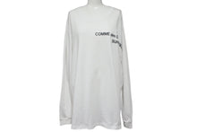 画像をギャラリービューアに読み込む, Supreme シュプリーム COMME des GARCONS SHIRT コムデギャルソンシャツ 長袖Ｔシャツ サイズL 15AW ホワイト ブラック コットン 良品 中古 4c068749